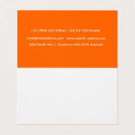 ネオンオレンジ – ロゴの名刺を追加 名刺