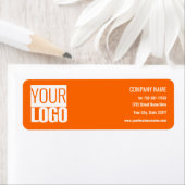 ネオンオレンジ – ロゴの追加 ラベル (インサイチュ)