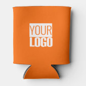 ネオンオレンジ – ロゴの追加 缶クーラー (正面)