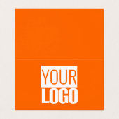 ネオンオレンジ-ロゴを追はっきりした加 名刺 (外部フラット)