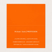 ネオンオレンジ-ロゴを追はっきりした加 名刺 (内部フラット)