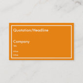 ネオンオレンジ 名刺 (裏面)