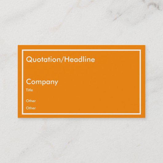 ネオンオレンジ 名刺 (裏面)
