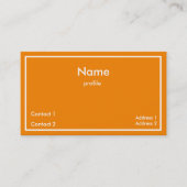 ネオンオレンジ 名刺 (正面)
