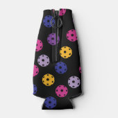 ネオンオンブラックピックボールカスタム文字 ボトルクーラー (裏面)