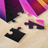 ネオンオートバイインザシティ ジグソーパズル (側面)