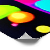 ネオンカオス液体カラー爆発 ポスター (角)