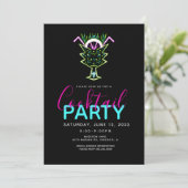 ネオンカクテルアートパーティー招待状 招待状 (スタンド正面)