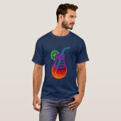ネオンカクテル ドリンク グローTシャツ Tシャツ (正面フル)
