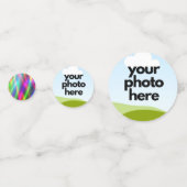 ネオンカスタムアクセント付きフォト紙吹雪 コンフェッティ (裏面)