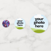 ネオンカスタムアクセント付きフォト紙吹雪 コンフェッティ (裏面)