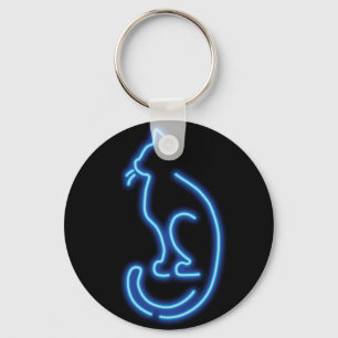 ネオンカッコいいネコ キーホルダー