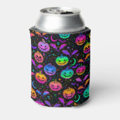 ネオンカボチャこうもりムーンズアンドスターズ 缶クーラー (缶裏面)