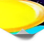 ネオンカラスプラッシュアート ポスター (角)