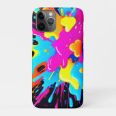 ネオンカラスプラッシュアート Case-Mate iPhoneケース (裏)