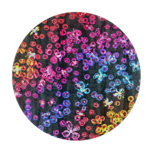 ネオンカラフルアートデザイン買今 カッティングボード (正面)