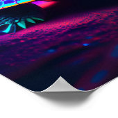 ネオンカラフルウミガメ ポスター (角)