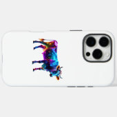 ネオンカラフルカウアート鮮やか白熱［赤熱］光を放つ – 牛 Case-Mate iPhoneケース (裏面 (横))