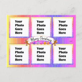 ネオンカラフルクリスマスポストカードHAMbWG ポストカード