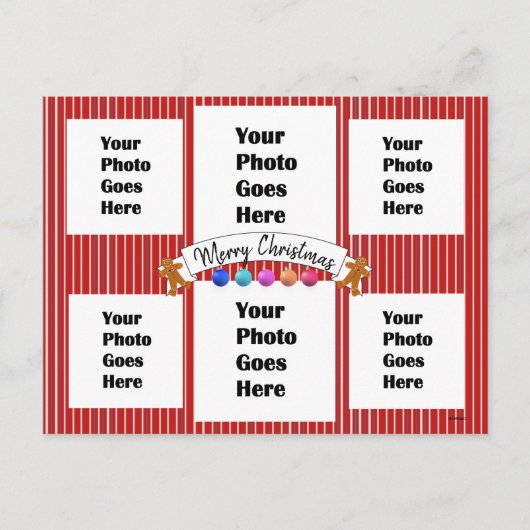 ネオンカラフルクリスマスポストカードHAMbWG ポストカード (正面)