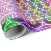 ネオンカラフルクリスマスライト ラッピングペーパー (ロールコーナー)