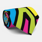 ネオンカラフルグラフィティ通りアートパターン ネクタイ (ロール)