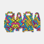 ネオンカラフルグラフィティ通りアートパターン フェイバーボックス (折り畳みなし)