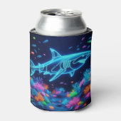 ネオンカラフルサメ 缶クーラー (缶正面)