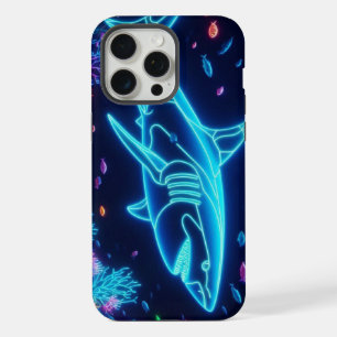 ネオンカラフルサメ iPhone 15 PRO MAXケース
