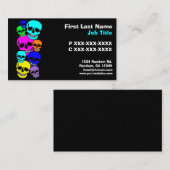 ネオンカラフルスカルカカスタムード 名刺 (正面/裏面)