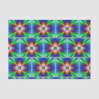 ネオンカラフルデイジーティッシュペーパー 薄葉紙