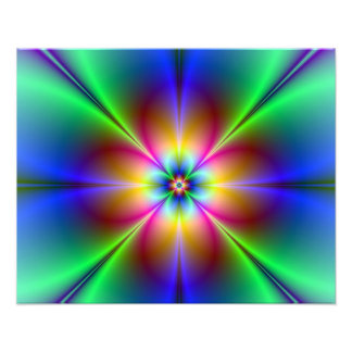 ネオンカラフルデイジーフォトプリント フォトプリント           