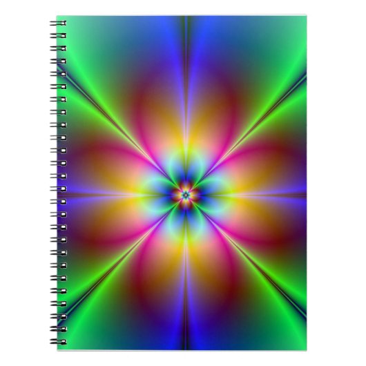 ネオンカラフルデイジー ノートブック (正面)