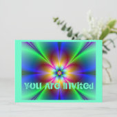 ネオンカラフルデイジー 招待状 (スタンド正面)