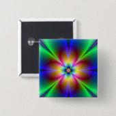 ネオンカラフルデイジー 缶バッジ (正面&裏面)