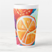 ネオンカラフルトロピカルフルーツ カフェラテマグ (正面)