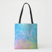 ネオンカラフルパステルスカイアルコールインク抽象芸術 トートバッグ (正面)