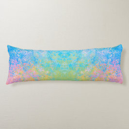 ネオンカラフルパステルスカイアルコールインク抽象芸術 ボディピロー