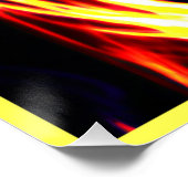 ネオンカラフルパタスタイリッシュンアート ポスター (コーナー)