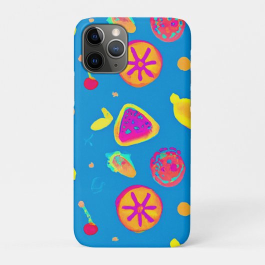 ネオンカラフルフルーツパターン交響曲 Case-Mate iPhoneケース (裏)