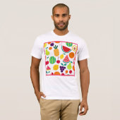 ネオンカラフルフルーツフェスタ Tシャツ (正面フル)