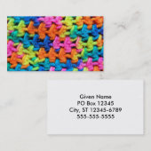 ネオンカラフルヤーン 名刺 (正面/裏面)