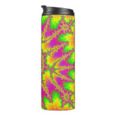 ネオンカラフルレインボーフラクタル タンブラー (回転右)
