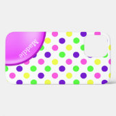 ネオンカラフル水玉模様iPhone Case-Mate iPhoneケース (裏面 (横))