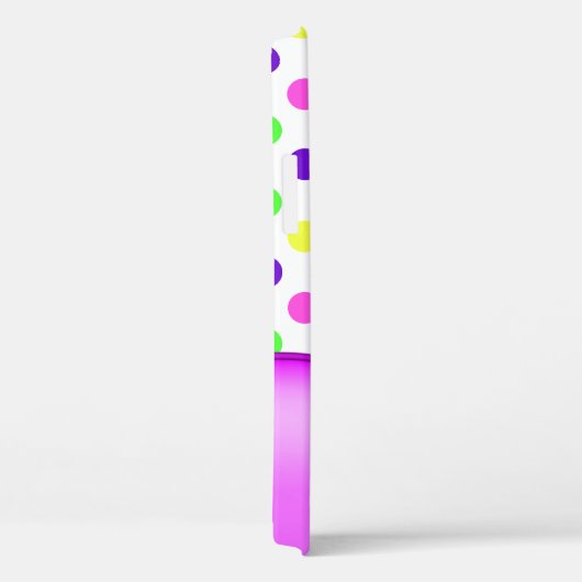 ネオンカラフル水玉模様iPhone Case-Mate iPhoneケース (裏面 / 右)