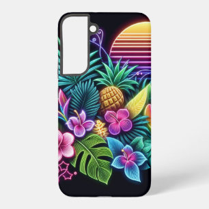 ネオンカラフル熱帯/ハワイアン SAMSUNG GALAXY S22+ケース