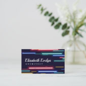 ネオンカラフル速度灯 名刺 (スタンド正面)