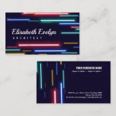 ネオンカラフル速度灯 名刺 (正面/裏面)