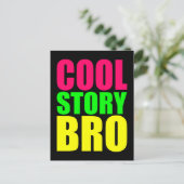 ネオンカラーが映えるCool Story Bro ポストカード (スタンド正面)