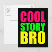 ネオンカラーが映えるCool Story Bro ポストカード (正面/裏面)